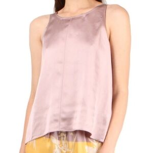 Forte Forte Shaded Satin V Neck Tank Top Blouse